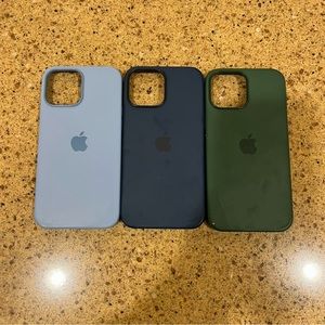 THREE iPhone 13 Pro Max Silicone Case with MagSafe